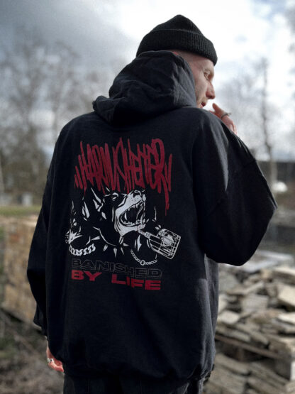 HARM/SHELTER Banished Hoodie Back